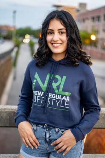 New Regular Lifestyle Ladies Crop Hoodie